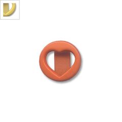 Ακρυλικό Στοιχείο Καρδιά Περαστή 18mm (Ø15x4mm) - Κίτρινο ΚΩΔ:71020850.007-NG