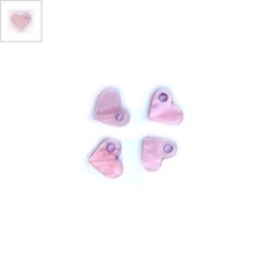 Πλέξι Ακρυλικό Μοτίφ Καρδιά 9x8mm - Ροζ Περλέ ΚΩΔ:71480600.038-NG