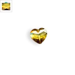 Zircon Μοτίφ Καρδιά 12x12mm - Κίτρινο ΚΩΔ:72070001.008-NG