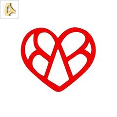 Ξύλινο Μοτίφ Καρδιά 65x56mm - Φυσικό ΚΩΔ:76010209.000-NG