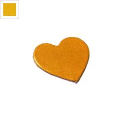 Δερμάτινο Στοιχείο Καρδιά 40mm - Χρυσό ΚΩΔ:77010020.030-NG