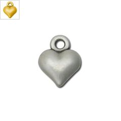 Μεταλλικό Ζάμακ Χυτό Μοτίφ Καρδιά 13.5x11.5mm - 24K Επίχρυσο ΚΩΔ:78410727.022-NG