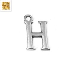 Μεταλλικό Ζάμακ Χυτό Μοτίφ Γράμμα "H" 12mm - 24K Επίχρυσο ΚΩΔ:78412446.022-NG