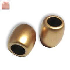 Ακρυλική Χάντρα Σωλήνας 25x23mm (Ø13mm) - Ροζ χρυσό ΚΩΔ:71020873.014-NG