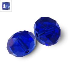 Γυάλινη Χάντρα Κρυσταλλάκι Πολυγωνικό 18x13mm (Ø2.5mm) - Γαλάζιο ΑΒ ΚΩΔ:75040289.051-NG