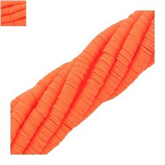 Ροδέλα Πολυμερικού Πηλού (~6mm) (~293τμχ/κορδόνι) - Πορτοκαλί ΚΩΔ:70040102.048-NG