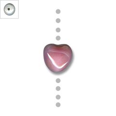 Κεραμικό Στοιχείο Καρδιά Περαστό με Σμάλτο 15mm (Ø2.5mm) - Άσπρο ΚΩΔ:02201083.002-NG