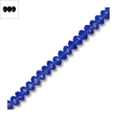 Γυάλινη Χάντρα Ροδέλα Κρυσταλλάκι Πολυγωνικό 4x3mm (~100τμχ) - Μαύρο ΚΩΔ:75040283.012-NG
